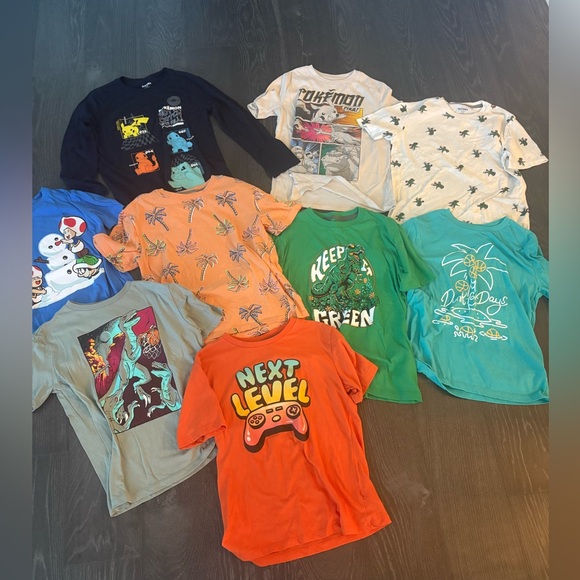 Old Navy Boys Graphic Tees, Size M (10-12), Total of 9 shirts including Pokemon - Picture 1 of 9